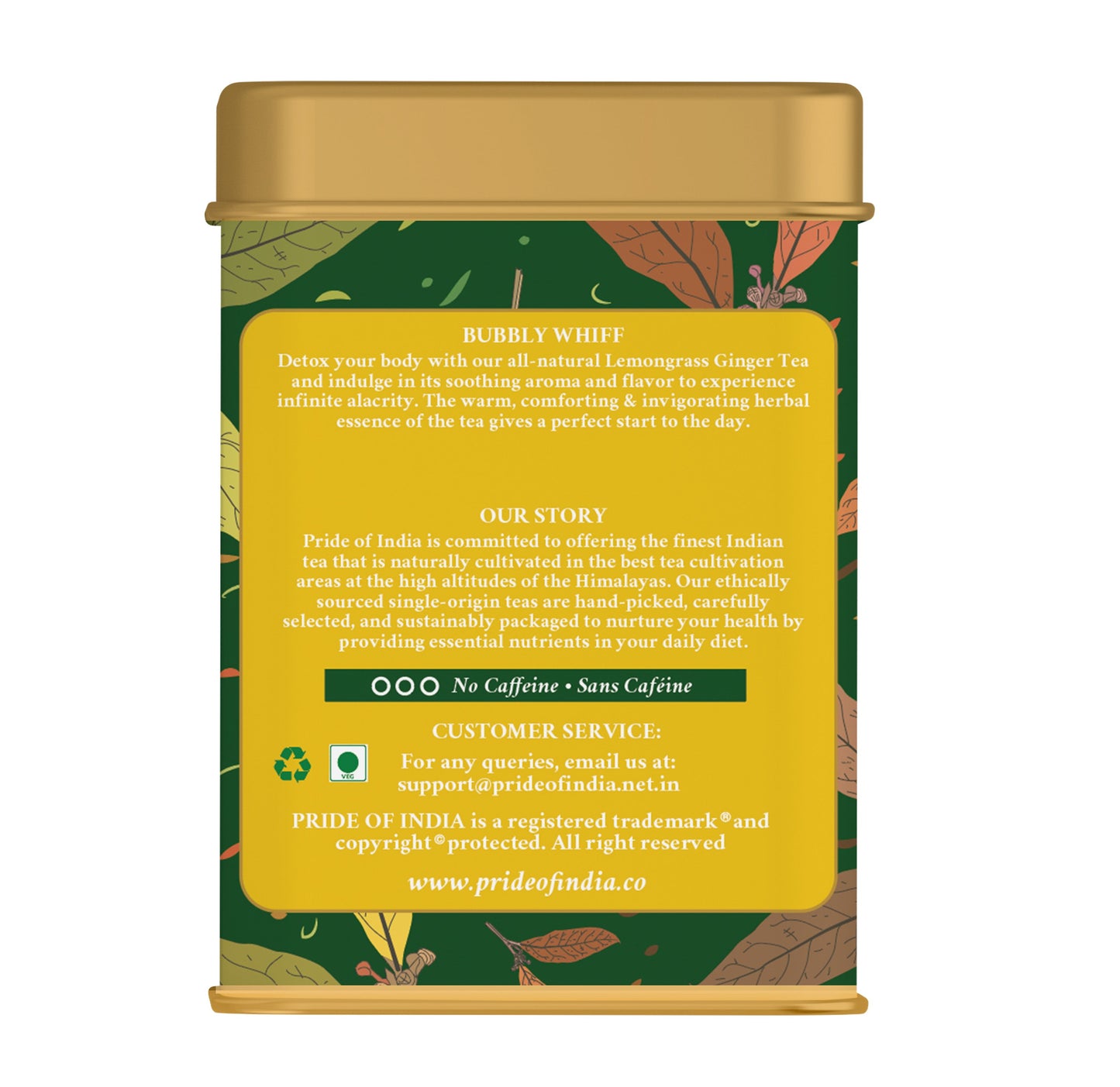 Lemongrass Ginger - Zesty Fresh Tea Bags