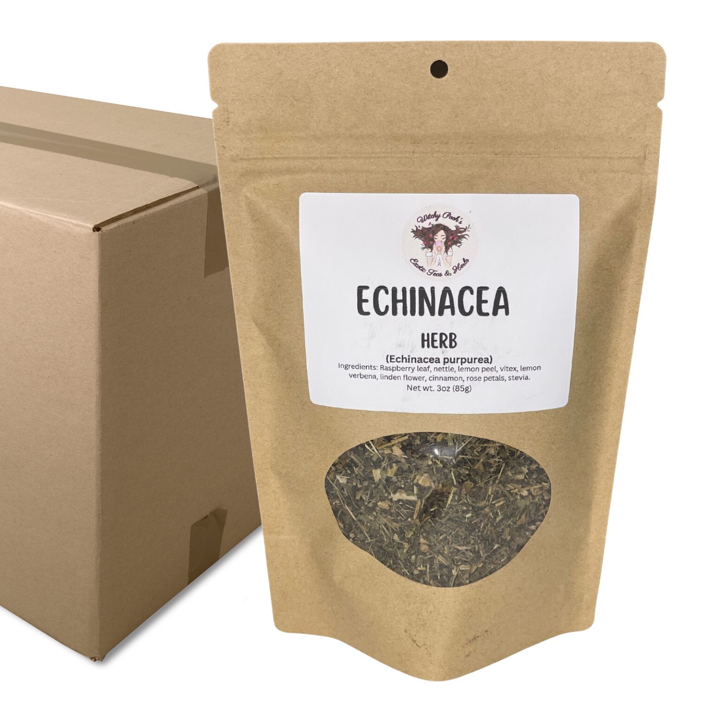 Witchy Pooh's Echinacea Tea - Purpurea, Loose Leaf Herbal Tea, Caffeine Free-9