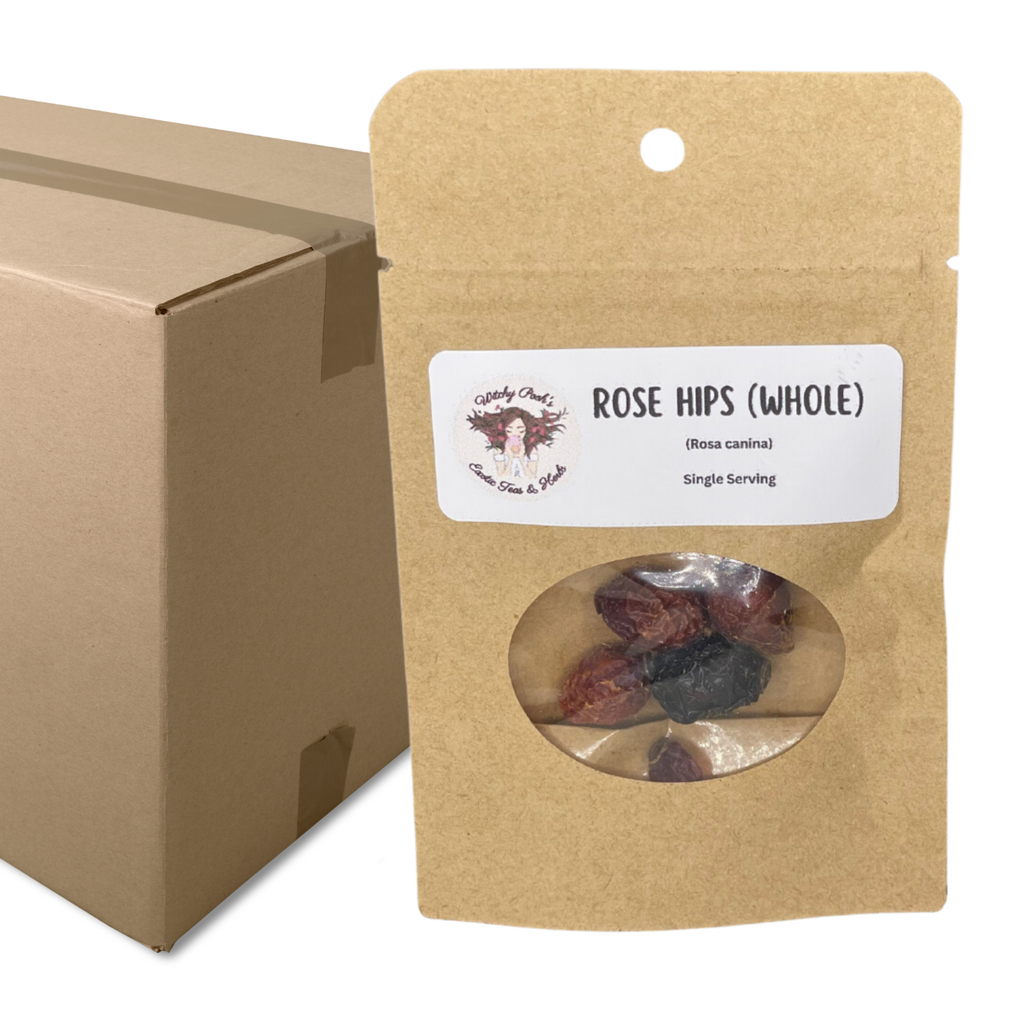 Witchy Pooh's Rose Hips Fruit Tea - Whole, Caffeine Free-6