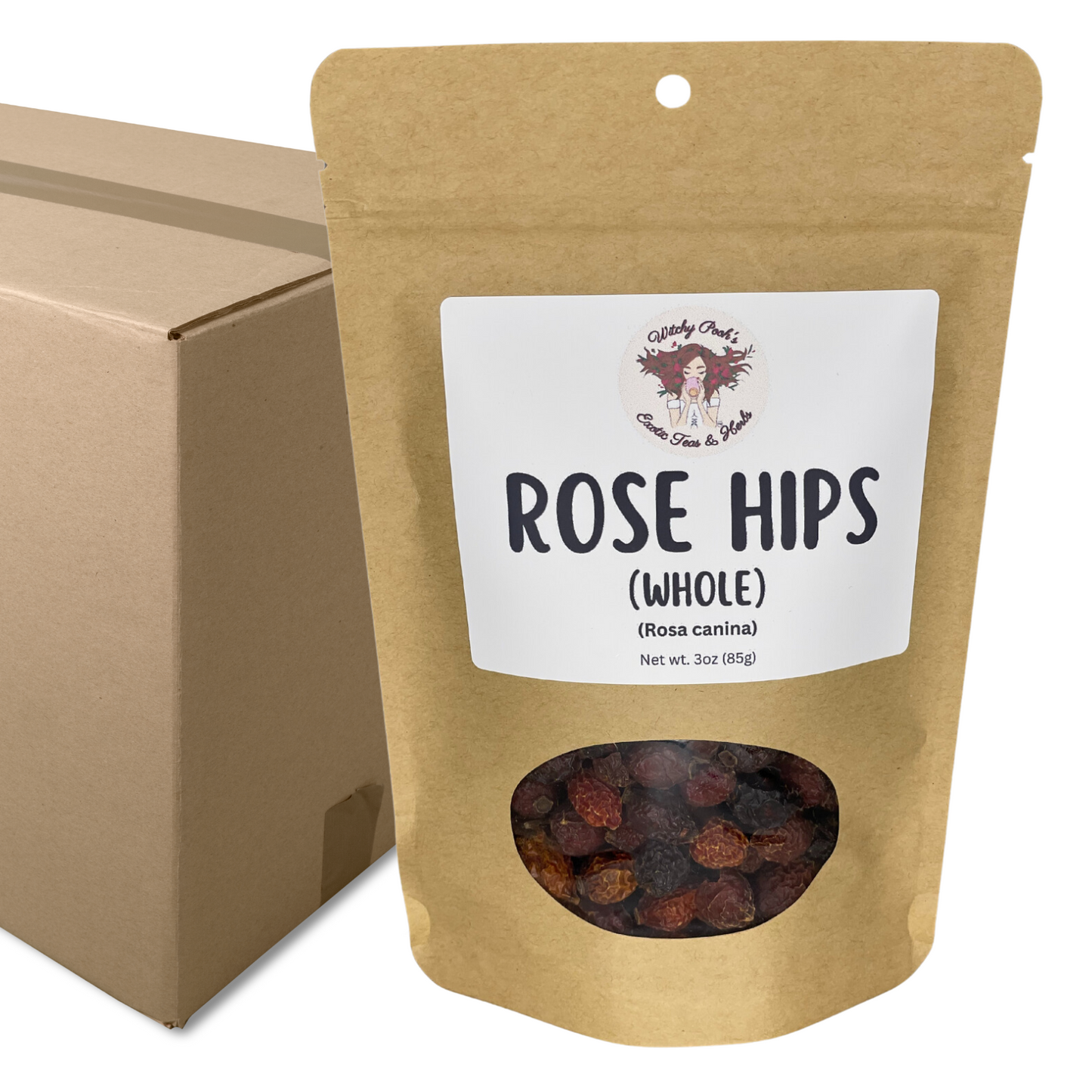 Witchy Pooh's Rose Hips Fruit Tea - Whole, Caffeine Free-8